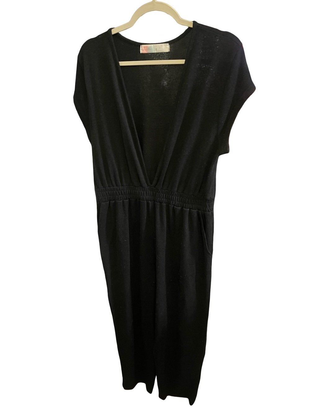 Free People Beach Black Jumpsuit Medium and will fit Large